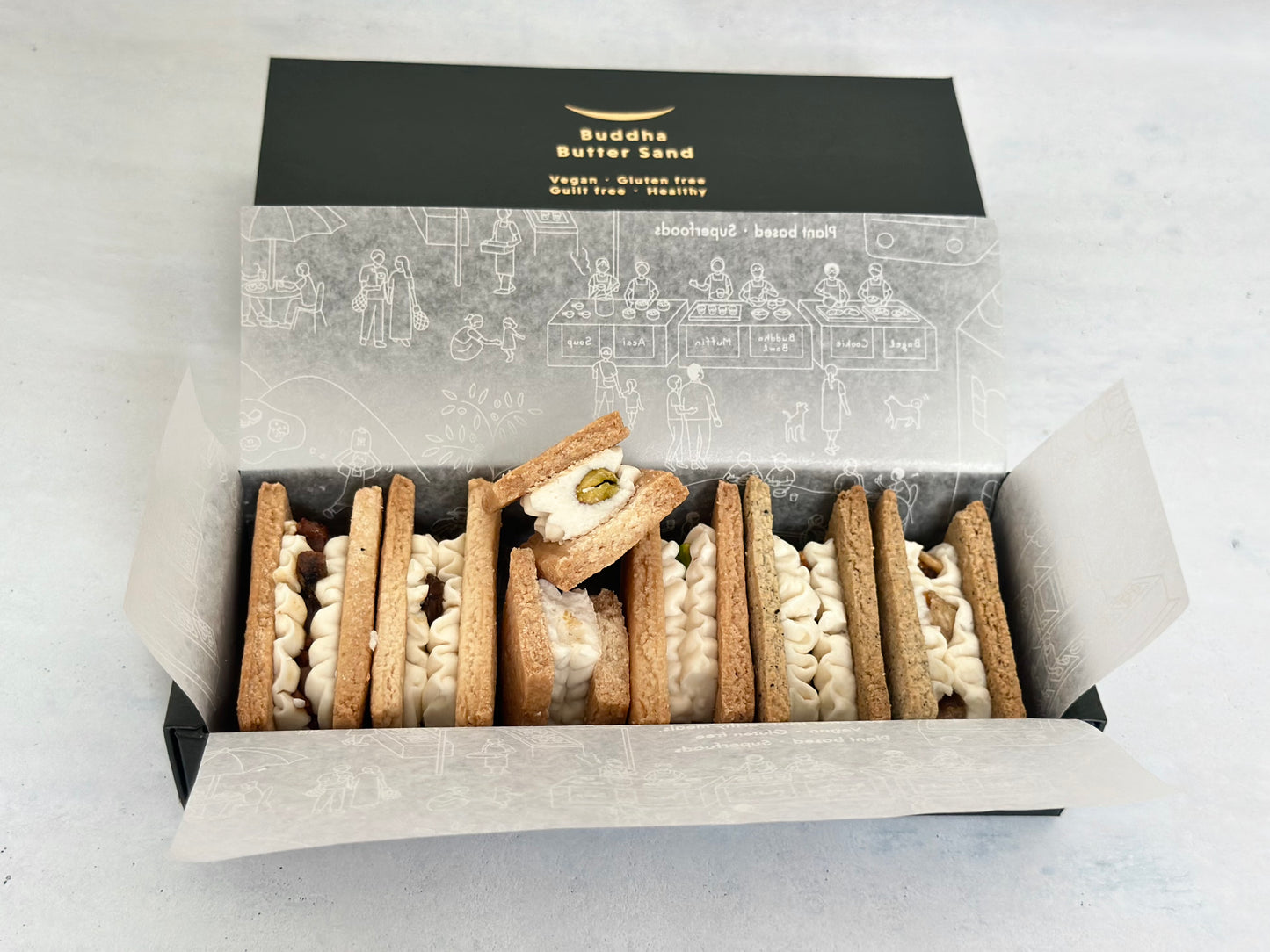 Vegan バターサンド ギフトBOX/6個入り